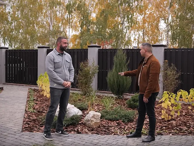 Терраса, забор, фасад, бассейн, грядки из ДПК и МПК